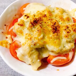 【白ワインに合う】トマトの豆乳グラタン♪